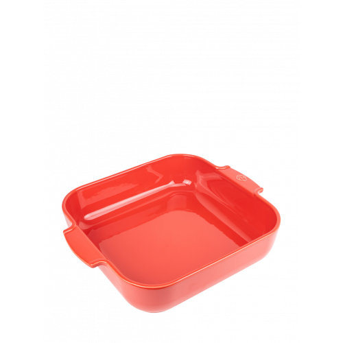 Formă pătrată de copt, din ceramică, culoarea roșie, 36 cm, 60138, Appolia, Peugeot
