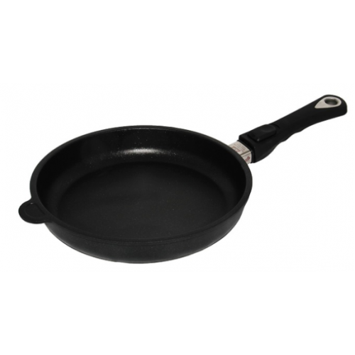 Tigaie  inductie d.28 cm, h- 5 cm cu maner detasabil, I-528-E-Z20B, AMT