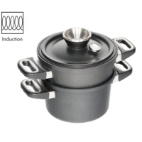 Набор для приготовления на пару с крышкой, индукционный I-1424-E-SET, AMT