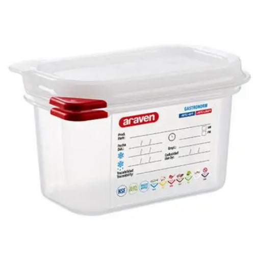 Container PP cu capac GN 1/9-100 (1 l.)