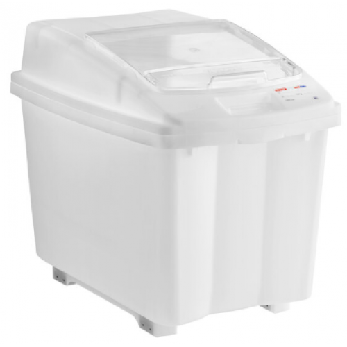 Container p/u faina cu capac si 4 roti (100 l.)