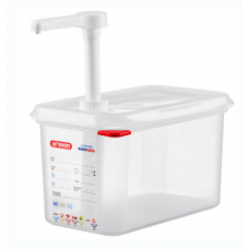 Dispenser p/u sosuri GN 1/4 4.3 l cu pompa 30 ml, 01358, Araven
