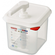 Диспенсер для соусов GN 1/6, 2,6 л с помпой 30 мл, 01367, Araven