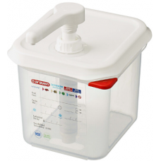 Dispenser p/u sosuri GN 1/6 2.6 l cu pompa 30 ml, 01367, Araven