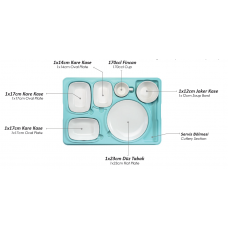 Термоподнос Resital Tray, с набором фарфоровой посуды, 150100, AVATHERM