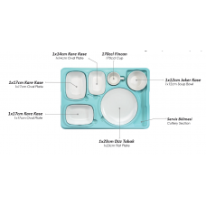 Термоподнос Prestige Tray, с набором фарфоровой  посуды, 150110, AVATHERM