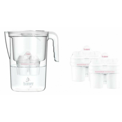VIDA Фильтр кувшин белый с 3 Soft Extra картриджами, 815485-A, BWT