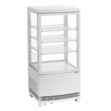 Mini vitrină frigorifică 75L2T albă, 700287, Bartscher
