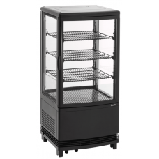 Mini vitrină frigorifică 75L2T neagră, 700387, Bartscher