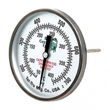 Termometru pentru capac 8 cm. pentru grătar, 2XL, XL, L, Big Green Egg