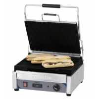 Grill de contact Premium cu plăci striate cu timer, CGPRRGPT, Casselin