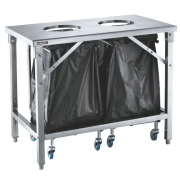 Стол для сортировки отходов с 2 отверстиями, CTT2VD, Casselin