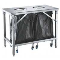 Стол для сортировки отходов с 2 отверстиями, CTT2VD, Casselin