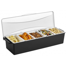 Suport condimente ABS, 5 recipiente, GSE-05, GastroPlast