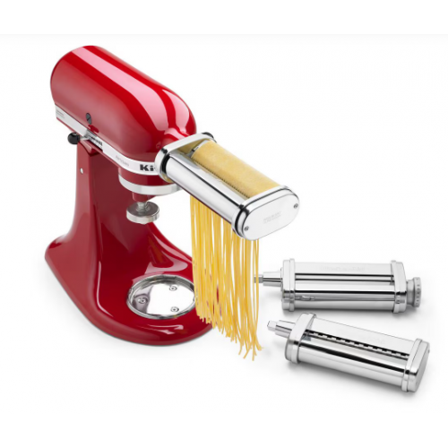 Набор для раскатки и резки пасты 3-Piece Pasta Roller and Cutter Set, 5KSMPRA-P, KitchenAid