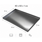 Противень алюминиевый для выпечки 40 × 60 × 1 см MCE Meccanica