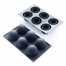 Forma din silicon "Twist" ø 62 h 55 mm - 110ml, 30SIL506, Martellato