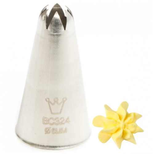 Кондитерская насадка Closed Star 6 мм, BC 324, Martellato