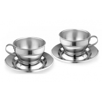 Set căni pentru cappuccino Metallurgica Motta 2 buc., 01514/00s2