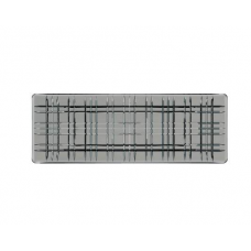 Set of 2 rectangular smoke plates 42 cm, SQUARE, 101453, Nachtmann