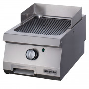 Half Module Smooth Electric Grill, chrome plated, OGE 4070 N C, series 700, Ozti, 7864.N1.40703.01C