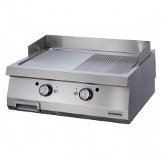 Full Module 1/2 Smooth & 1/2 Ribbed Gas Grill, Chromium Plated, OGG 8070 1/2 N, series 700, Ozti, 7864.N1.80703.16C