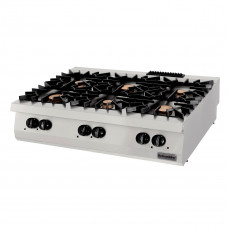 Gas Cooking Top, One And Half Module With 6 Burners Gas Boiling Top, 900 serie,  OSOG 12090, Ozti, 7865.N1.12903.20