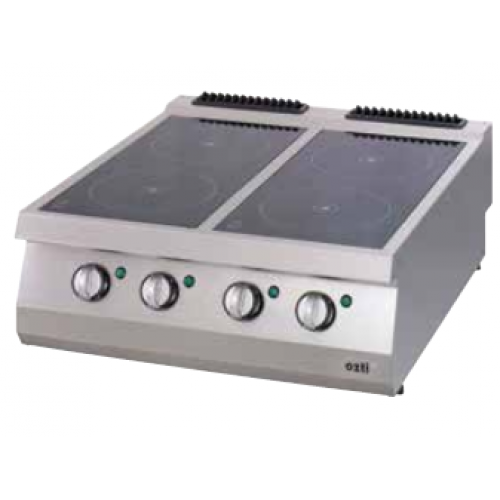 Инфракрасная электрическая настольная плита, с 2 зонами нагрева, полумодульная, 900 серия, OSC 4090, Ozti, 7865.N1. 40903.CS