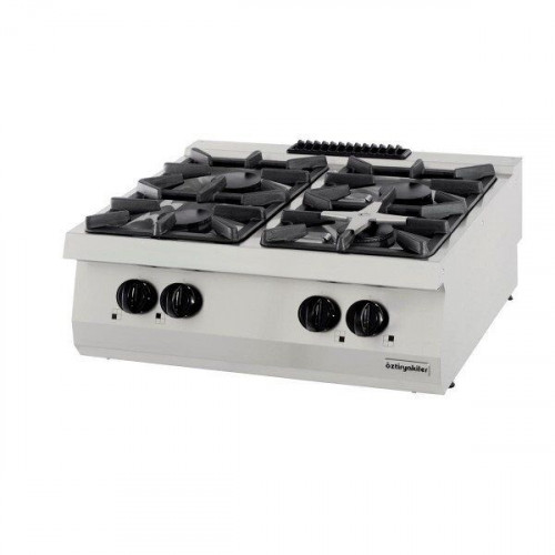 Gas Boiling top, with 4 burners, series 700, OSOG 8070 L, series 700, Ozti, 7865.N1.80703.35L