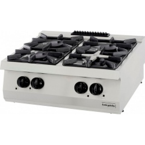 Gas Boiling top, with 4 burners, OSOG 8070 LS, series 700, Ozti, 7865.N1.80703.35LS