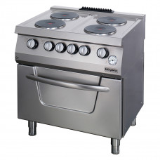 Electric Boiling top, with electric oven, 4 burners,  OSOEF 8070, series 700, Ozti, 7865.N1.80708.02