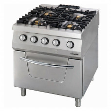 Gas Solid Top, 4 Open Burners On Electric Oven, 900 Serie, OSOGEF 8090 P, Ozti, 7865.N1.80908.10PE