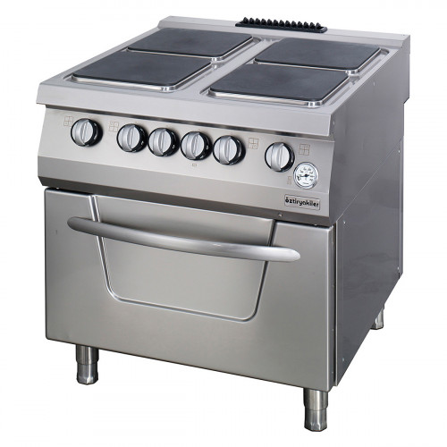 4 Electric Hot Plates Range On Electric Oven, 900 serie,  OSOEF 8090, Ozti, 7865.N1.80908.11