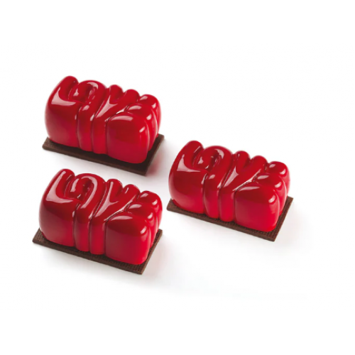Силиконовая форма для десертов LOVE, PX4363S, Pavoni