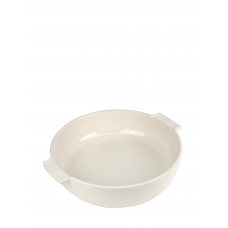 Round  ceramic baker, ecru  color,34 cm, 60244, Appolia, Peugeot
