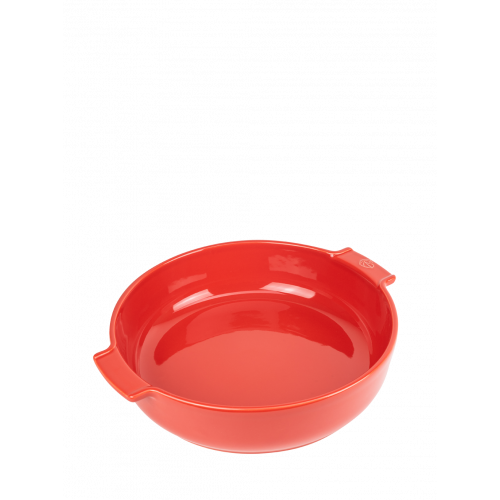 Round  ceramic baker, red  color, 34 cm, 60251, Appolia, Peugeot