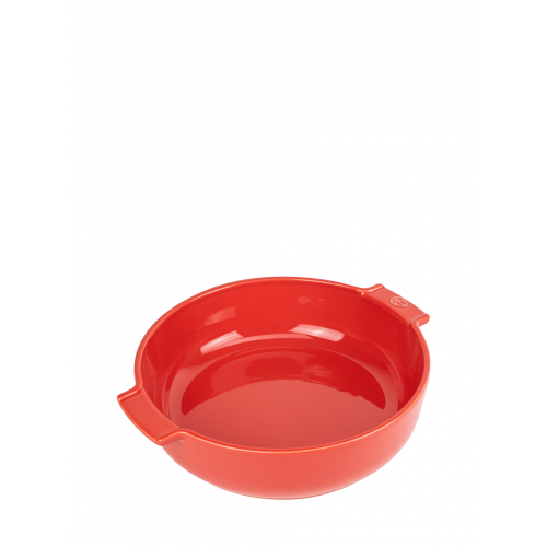 Round  ceramic baker, red  color, 27 cm, 60299, Appolia, Peugeot