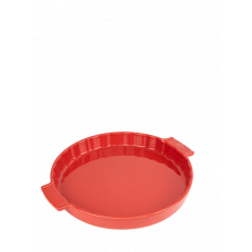 Formă  ceramică, de culoarea roșie, pentru tarte, 30 cm, 60350, Appolia, Peugeot