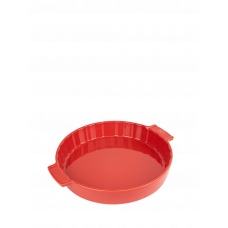 Formă  ceramică, de culoare roșie, pentru plăcinte cu carne, 28 cm, 60398, Tourtière ,Appolia, Peugeot