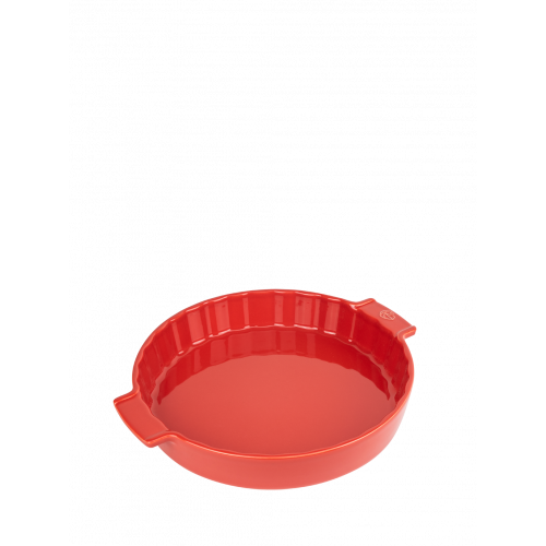 Formă  ceramică, de culoare roșie, pentru plăcinte cu carne, 28 cm, 60398, Tourtière ,Appolia, Peugeot