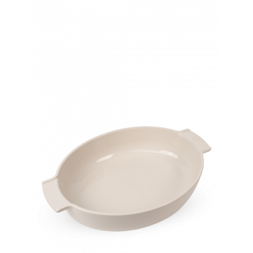 Oval  ceramic baker, ecru color, 40 cm, 60541, Appolia, Peugeot