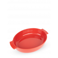 Oval  ceramic baker, red color, 40 cm, 60558, Appolia, Peugeot