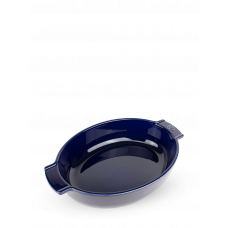Oval  ceramic baker, blue color,31 cm, 60619, Appolia, Peugeot