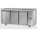 3 doors Stainless Steel GN 1/1 Refrigerated Counter with Granite working top, designed for Low Temperature remote condensing unit, Tecnodom TF03MIDBTSGGRA