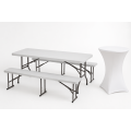 Mobilier pliat de banchet