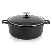 Cratiță antiaderentă CHOC EXTREME cu capac din sticlă, 10-831124, de Buyer