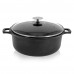 Cratiță antiaderentă CHOC EXTREME Ø24 cm, 4,7 l, cu capac din sticlă, 10-831124, de Buyer