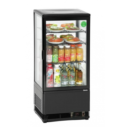 Мини-витрина холод. 78L, черная, 700277G, Bartscher