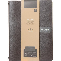 Папка для меню Leather Range A4, коричневая Securit Папка для меню Leather Range A4, коричневая Securit