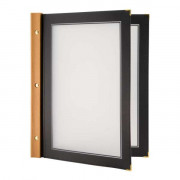Папка для меню Wooden Range A4, черная Securit